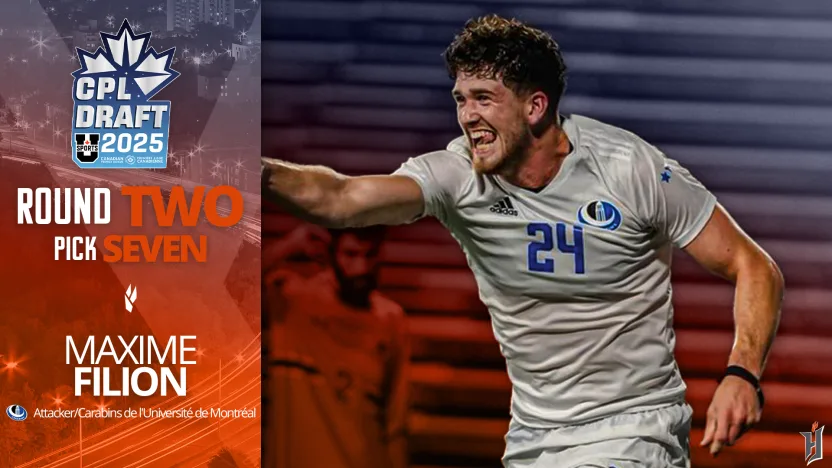 Forge FC Select Forward Maxim Filion From Université de Montréal