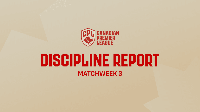 Discipline Report: Matchweek 3 