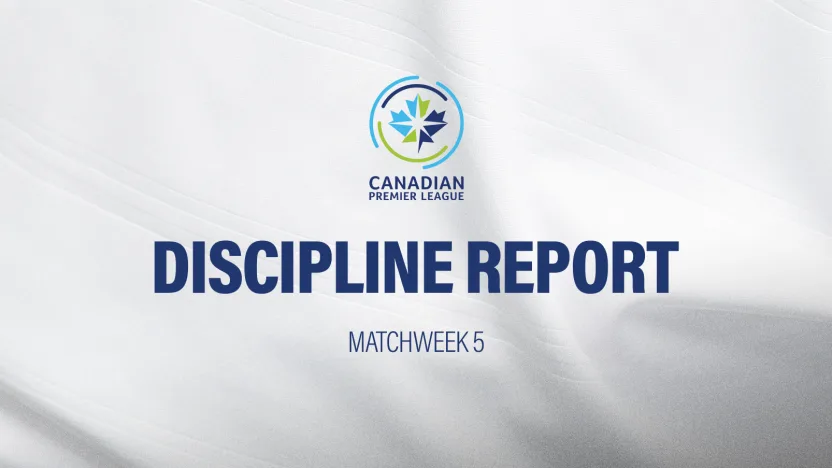 Discipline Report: Matchweek 5