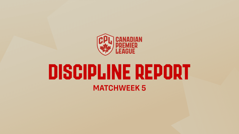 Discipline Report: Matchweek 5