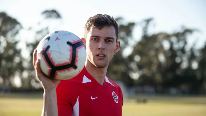 FIRST CAP: Amer Didić recalls scoring for CanMNT in debut vs. Barbados