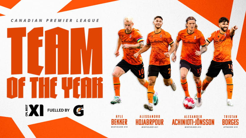 FOUR FORGE FC PLAYERS NAMED TO 2024 CPL BEST XI FUELLED BY GATORADE