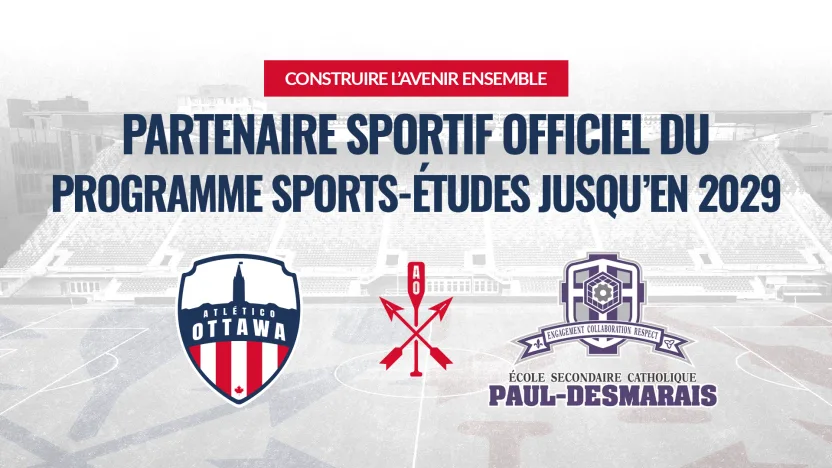 L'Atlético bonifie son programme de soccer avec l'École secondaire catholique Paul-Desmarais