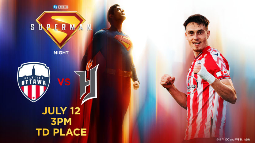 Saturday is Superman Night - July 12 vs Forge FC