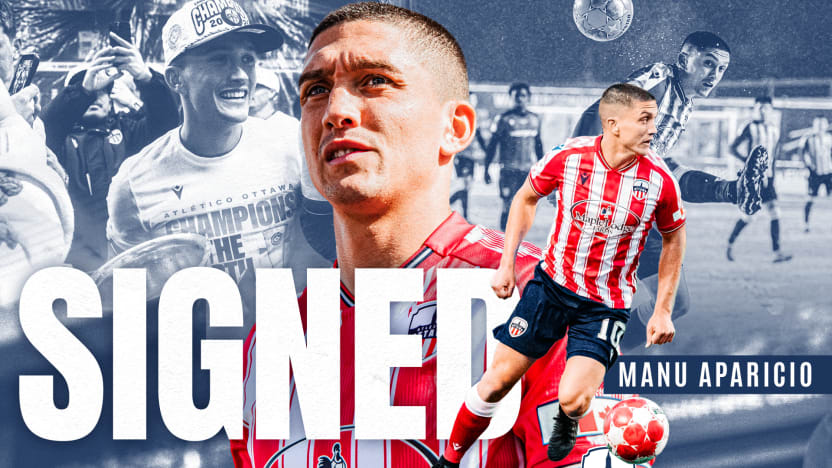 Manny Aparicio signe un nouveau contrat de deux ans avec l'Atlético Ottawa