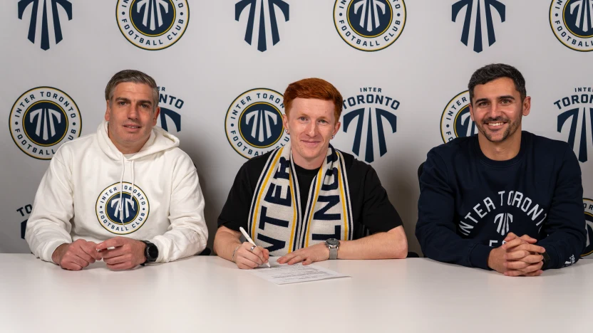 INTER TORONTO SIGNS DECORATED CANADIAN PREMIER LEAGUE MIDFIELDER OLLIE BASSETT