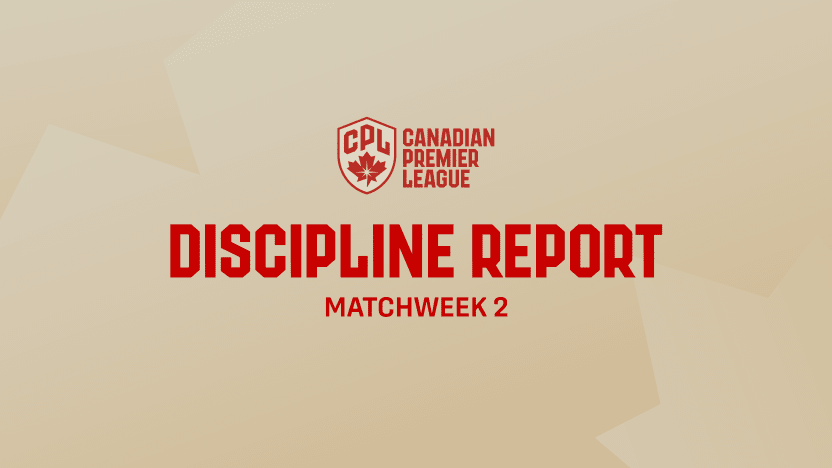 Discipline Report: Matchweek 2