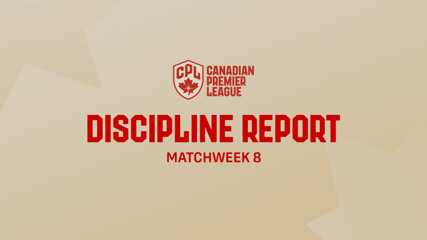 Discipline Report: Matchweek 8