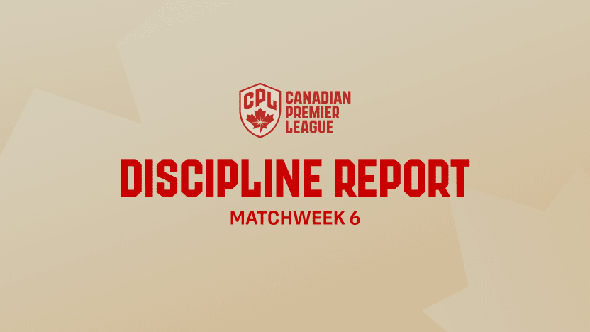 Discipline Report: Matchweek 6
