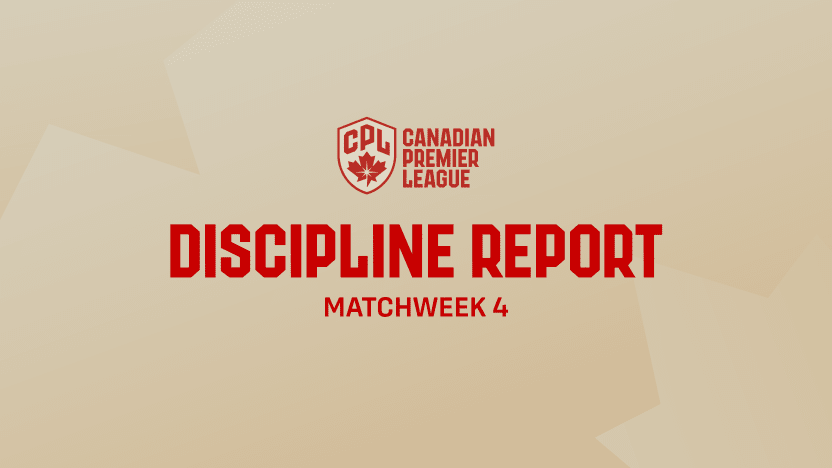 Discipline Report: Matchweek 4