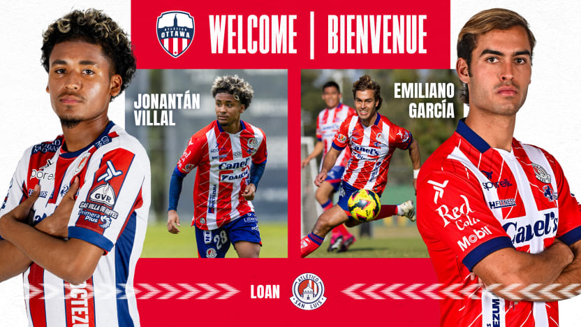 Atlético Ottawa loans Mexican duo Villal, García from Atlético San Luis