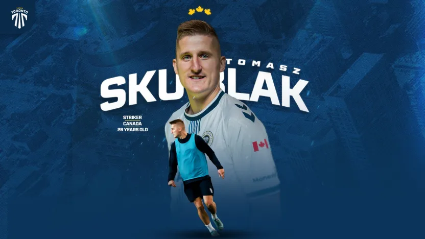 INTER TORONTO FOOTBALL CLUB SIGNS CANADIAN STRIKER TOMASZ SKUBLAK