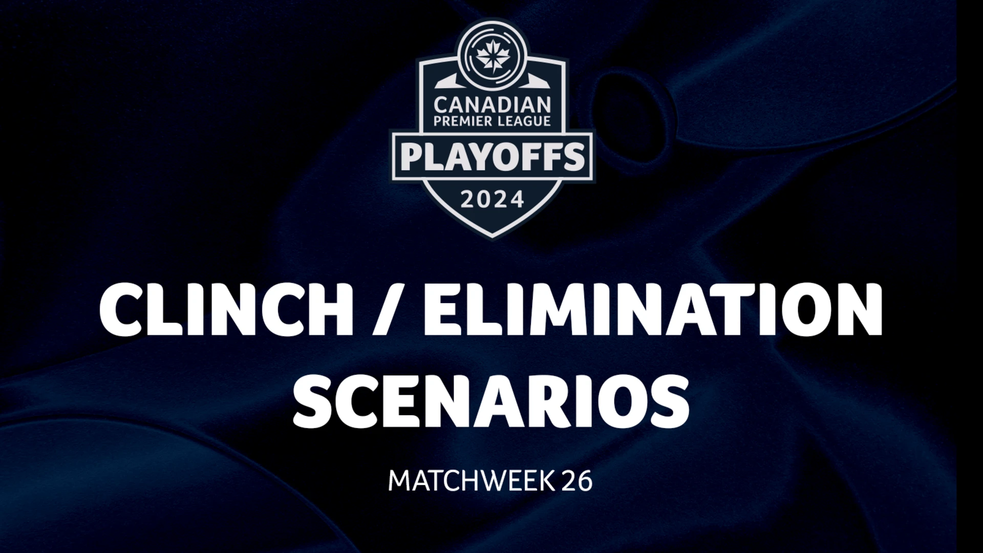 2024 Canadian Premier League Clinch/Elimination Scenarios: Matchweek 26