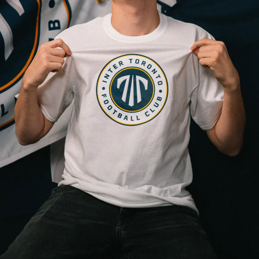 Inter White Crest TShirt
