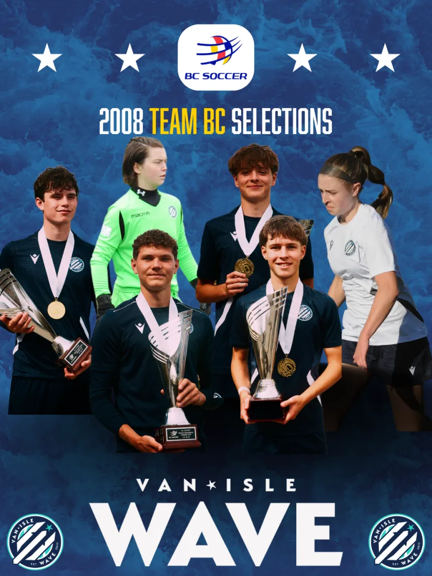 Six Vancouver Island Wave Players Selected to Represent Team BC at 2025 Canada Summer Games