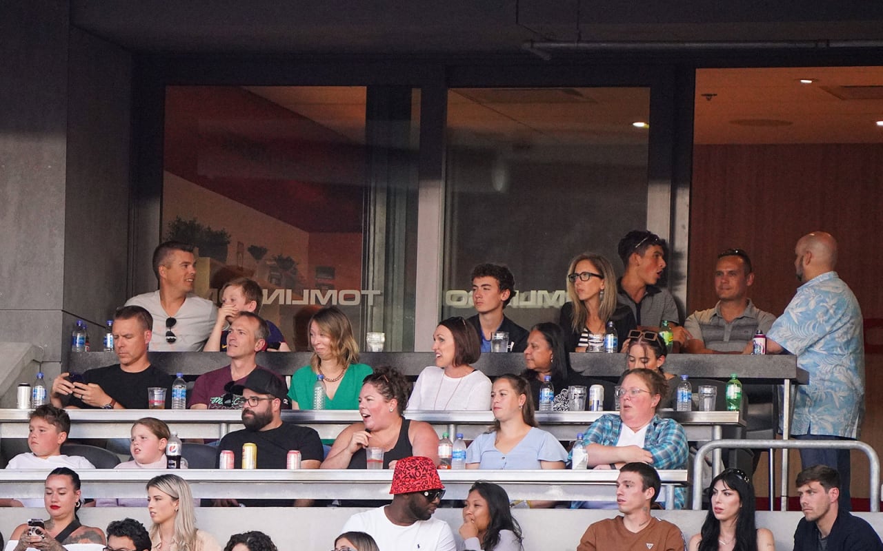 Group sitting at Club Level