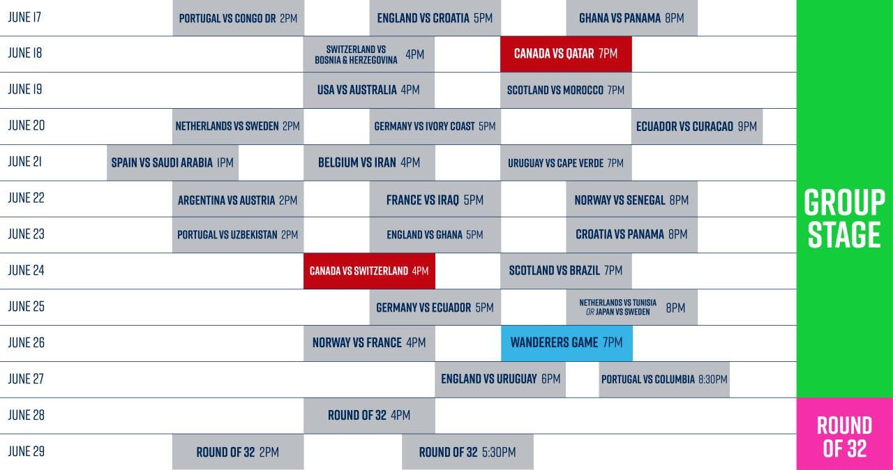 CSH Schedule