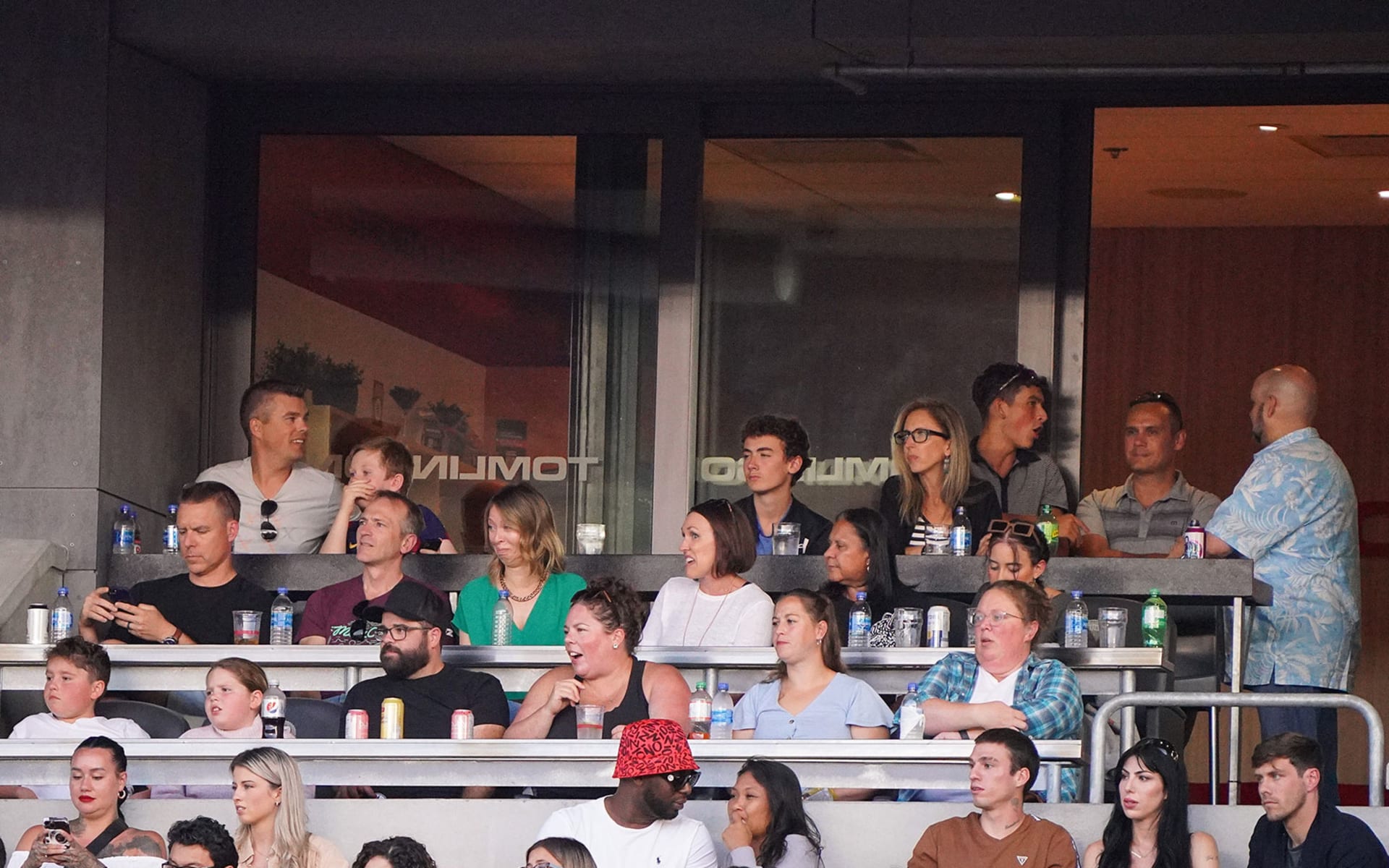 Group sitting at Club Level