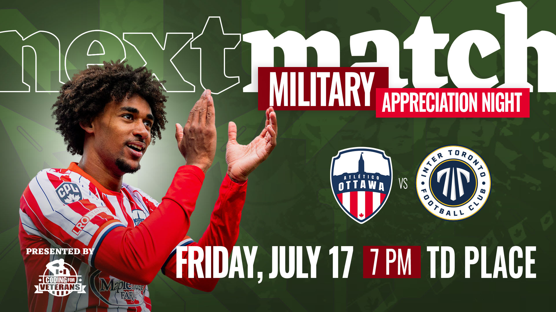 Our next home match is on July 17 2026