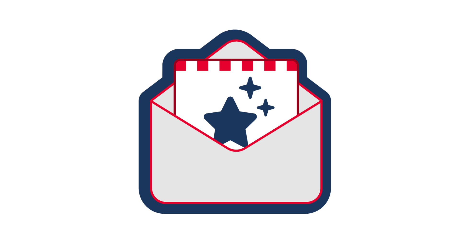 Icon of envelope with special invitation