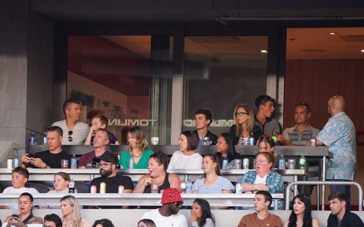 Group sitting at Club Level