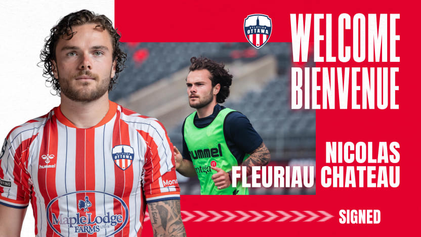 L'Atlético Ottawa recrute l'attaquant Nicolas Fleuriau Chateau, originaire d'Ottawa